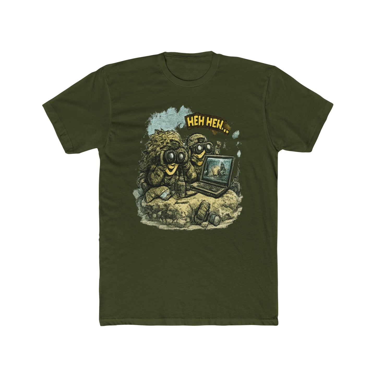 Trolls Laughing at Laptop