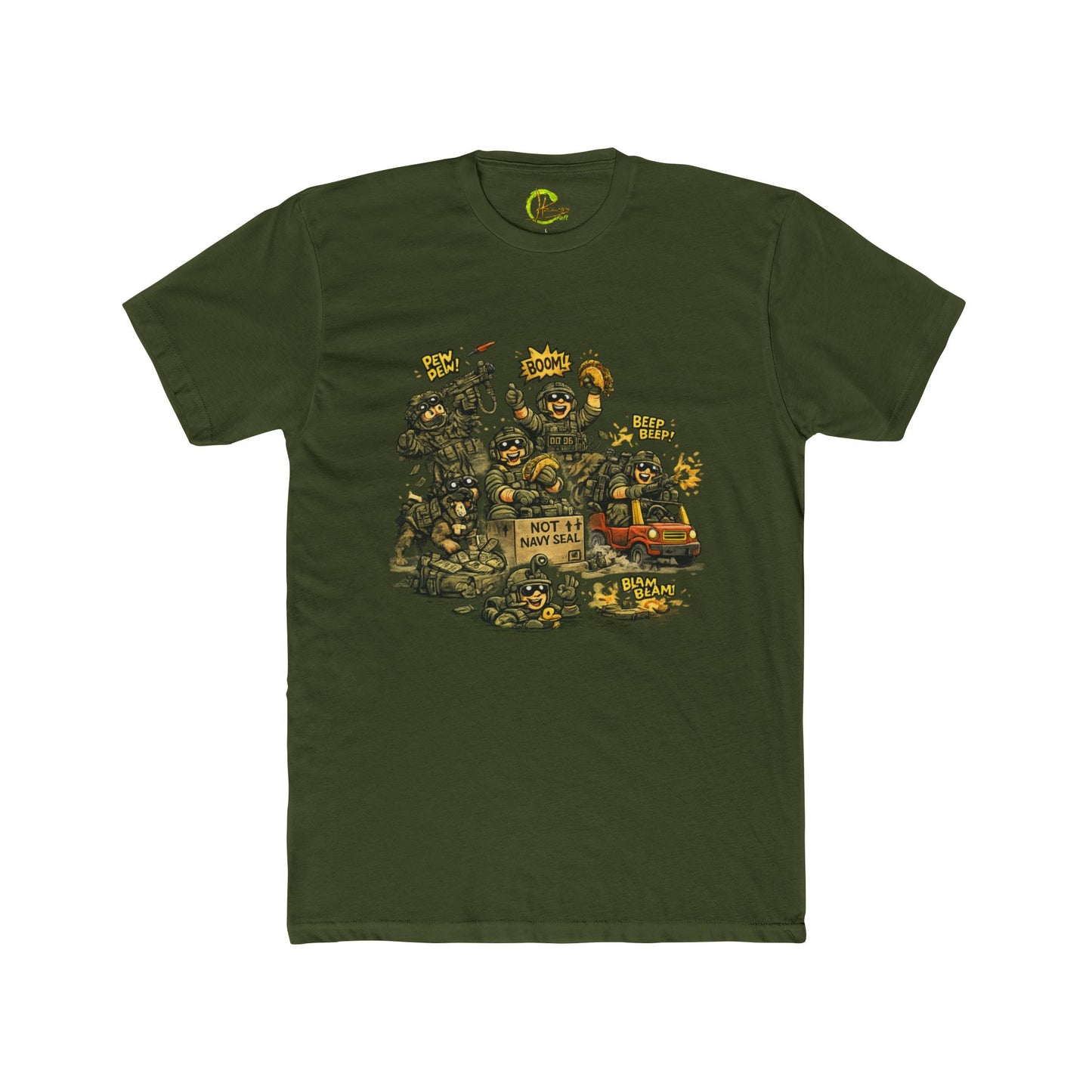 Graphic Tee — Retro Cartoon Monsters ‘Not My Fault’ Design