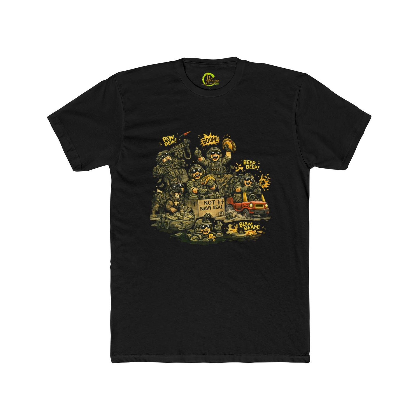 Graphic Tee — Retro Cartoon Monsters ‘Not My Fault’ Design